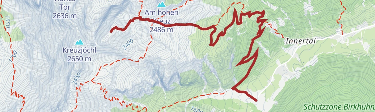 Route map: Muttenkopf (2.638)